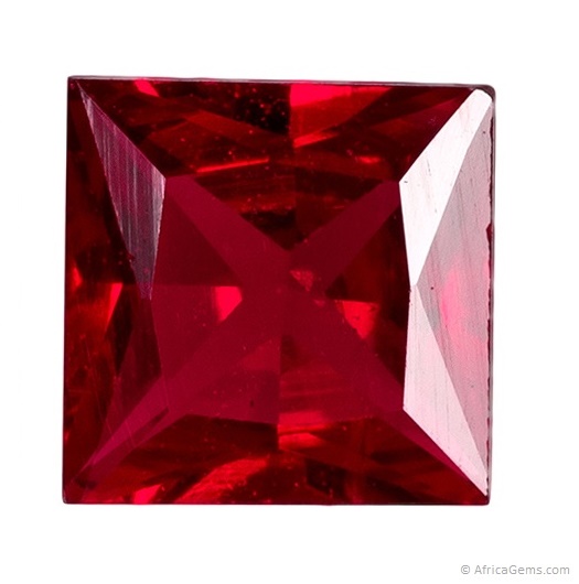 Ruby Princess Cut Loose Gemstone Genuine Created Red Corundum EU